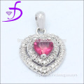 925 silver heart shape ruby pendant giri boy pendant jewelry